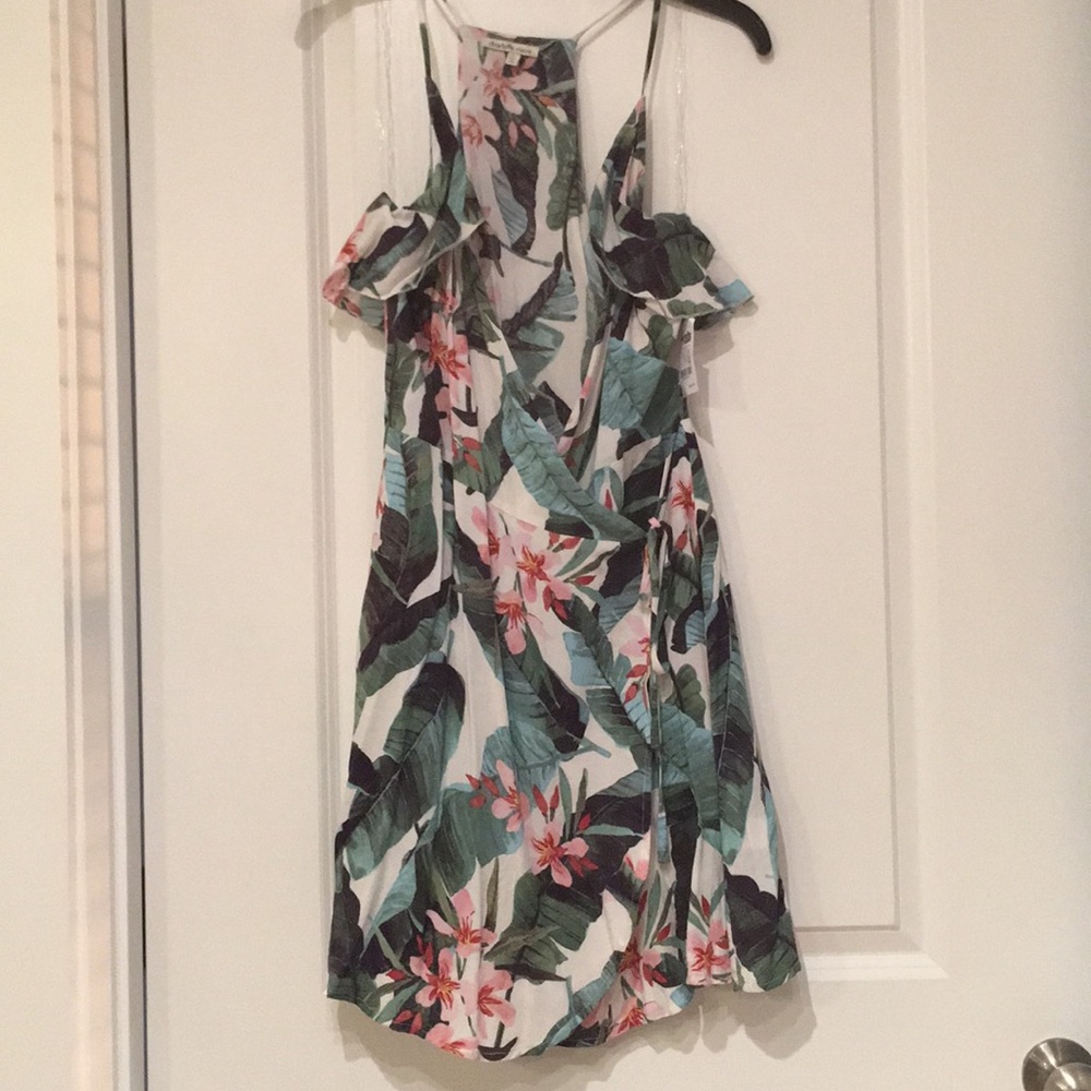 Wrap floral dress